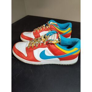 Nike Dunk Low LeBron James Fruity Pebbles Red DH8009-600 Size 9.5